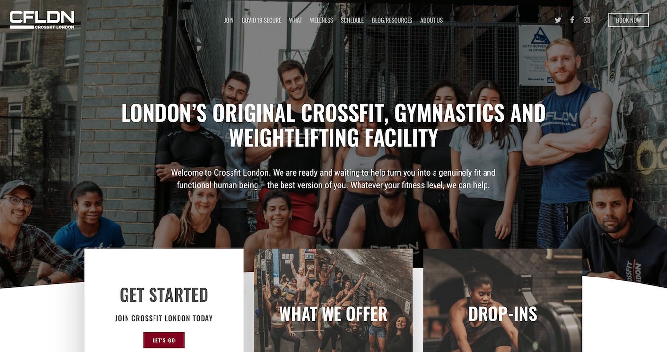 CrossFit London UK - A Nice Website Design