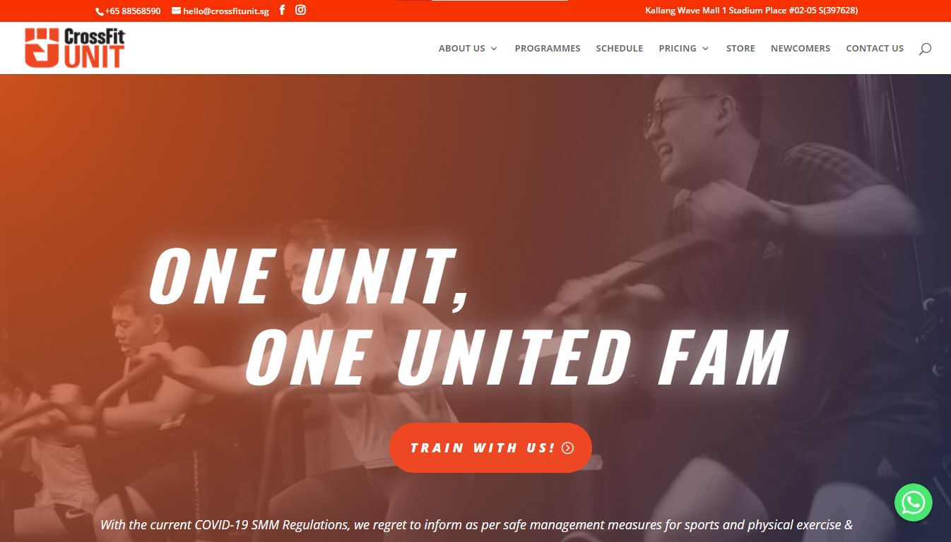CrossFit Unit - Great Website Design