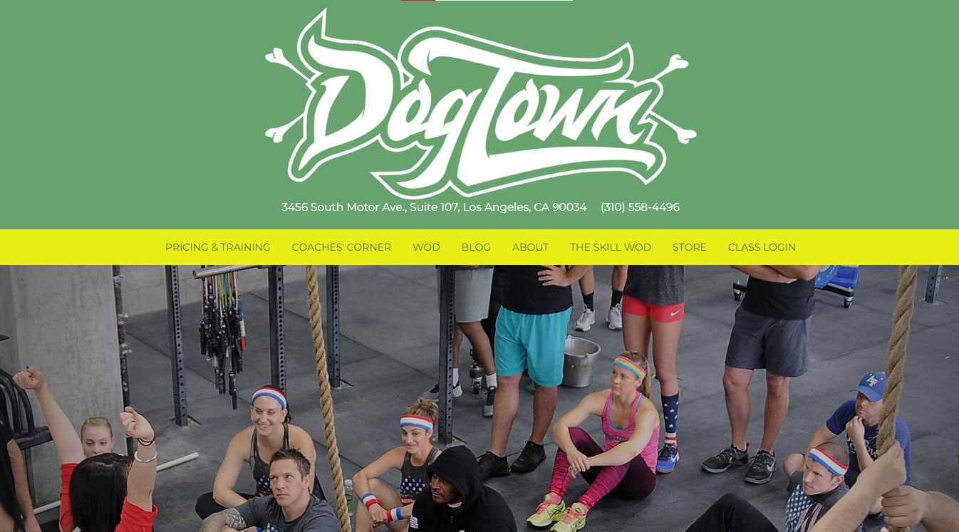 Dog Town - An Amazing Crossfit Website Design