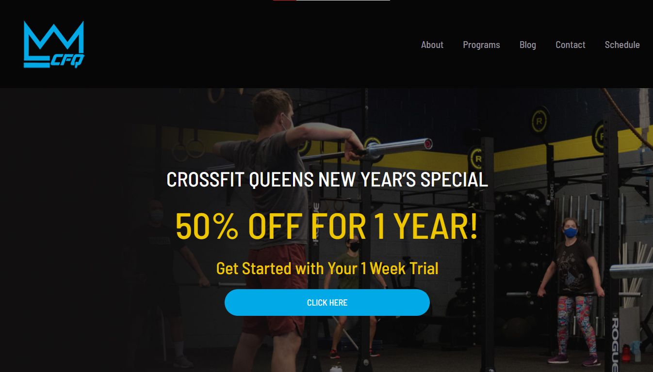 CrossFit Queens - Stunning Crossfit Website Design