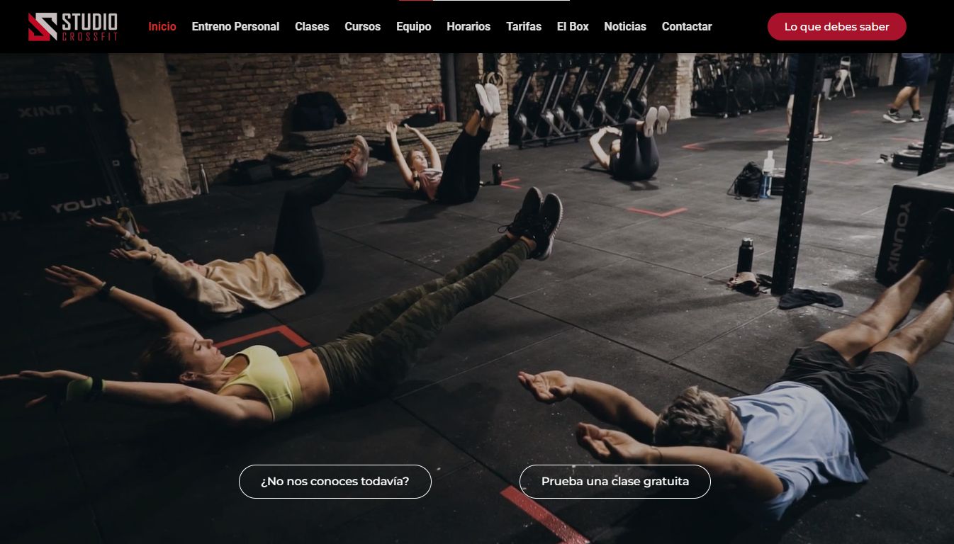 Studio CrossFit - Great Website Design