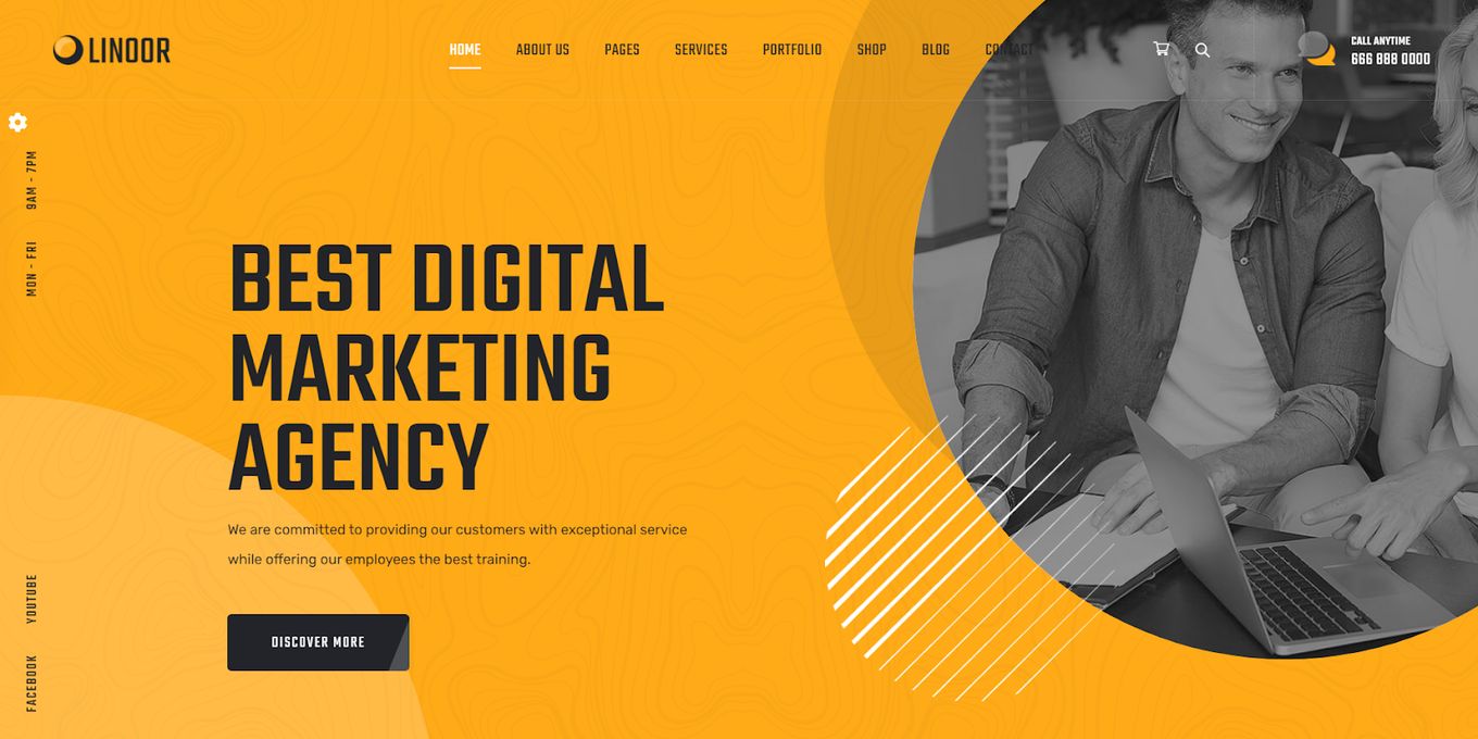 Linoor - Digital Marketing Website Template