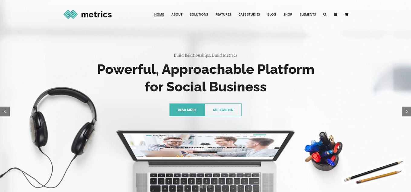 Metrics - Digital Marketing Agency Website Template
