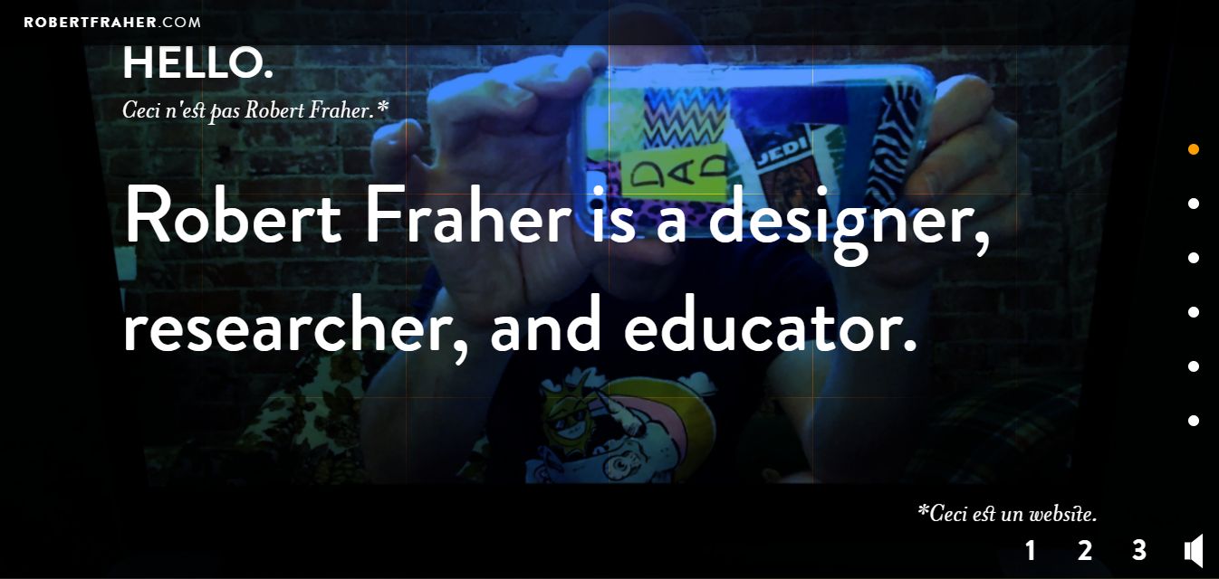 Robert Fraher - One of the best teacher website examples
