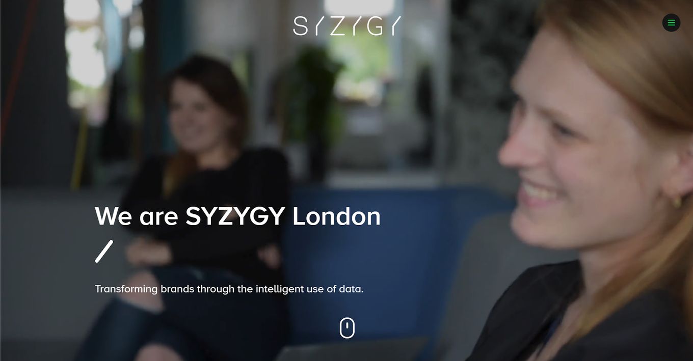 SYZYGY - A Beautiful Creative Agency Website