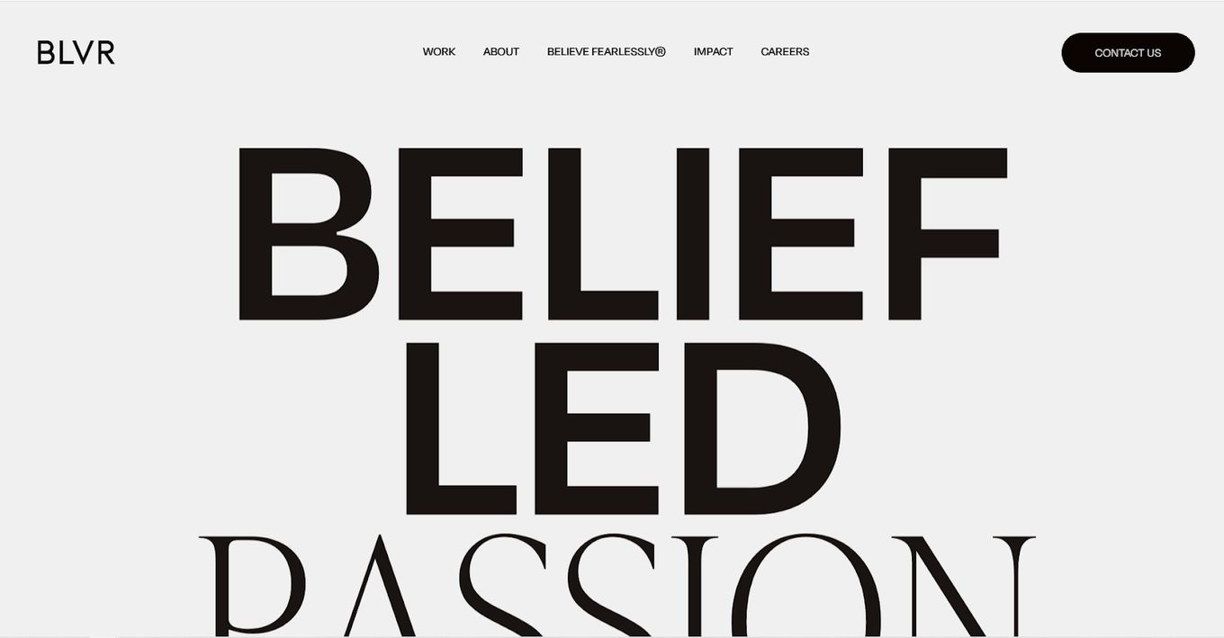 BLVR - Creative Agency Website