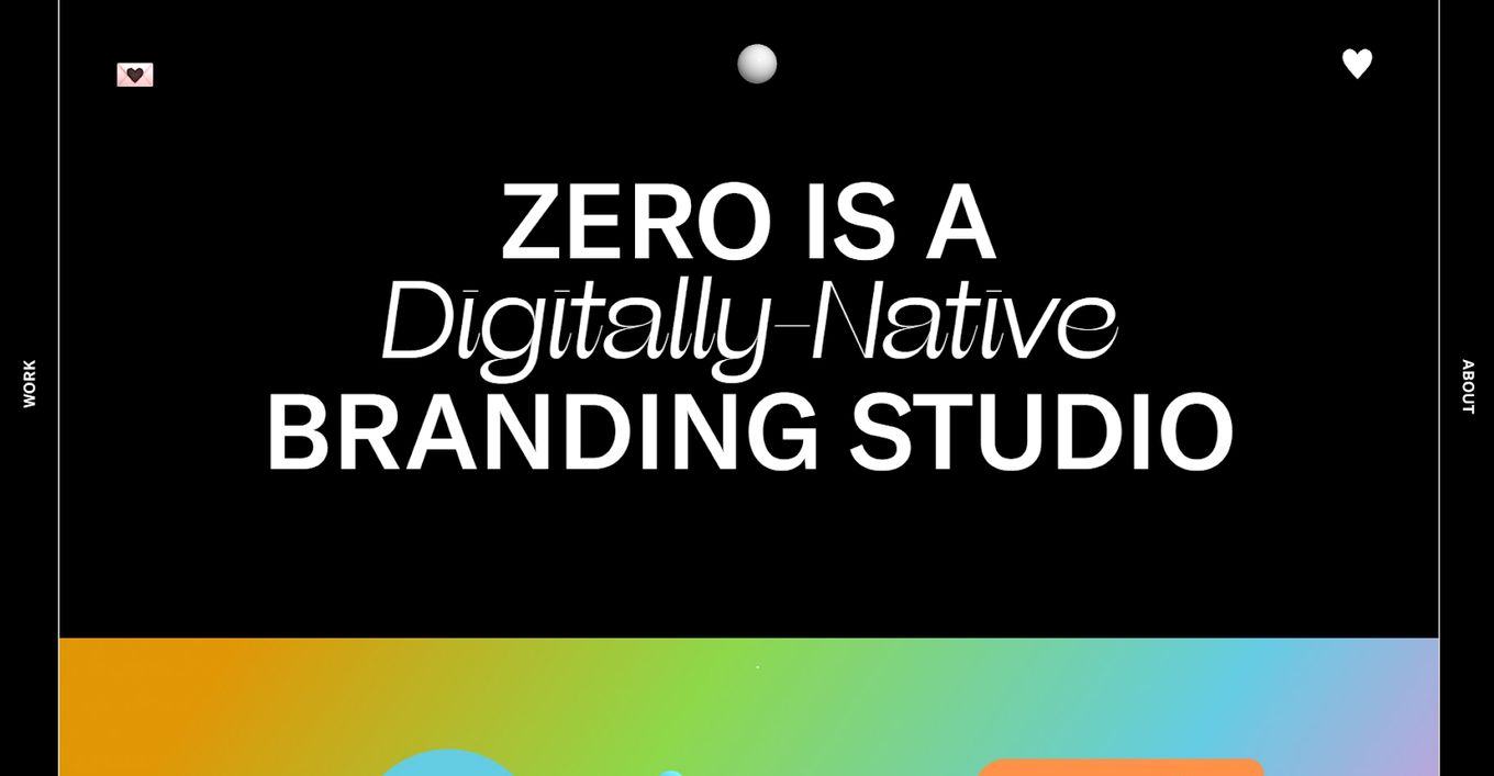 Zero Studios - Lovely Creative Agency Site