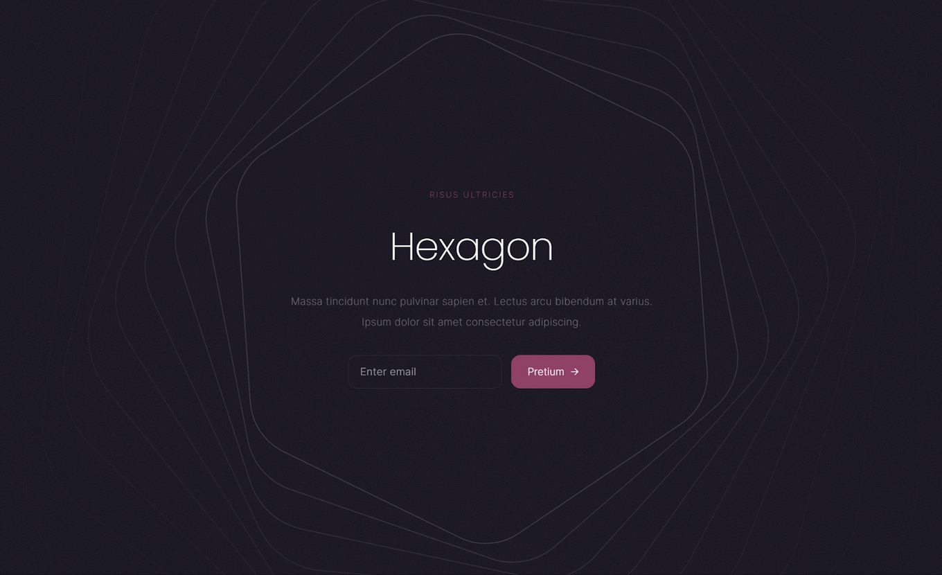 Hexagon - Best Carrd Template
