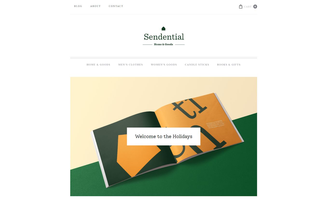 Sendential - Ecommerce Example Website Made With Webflow