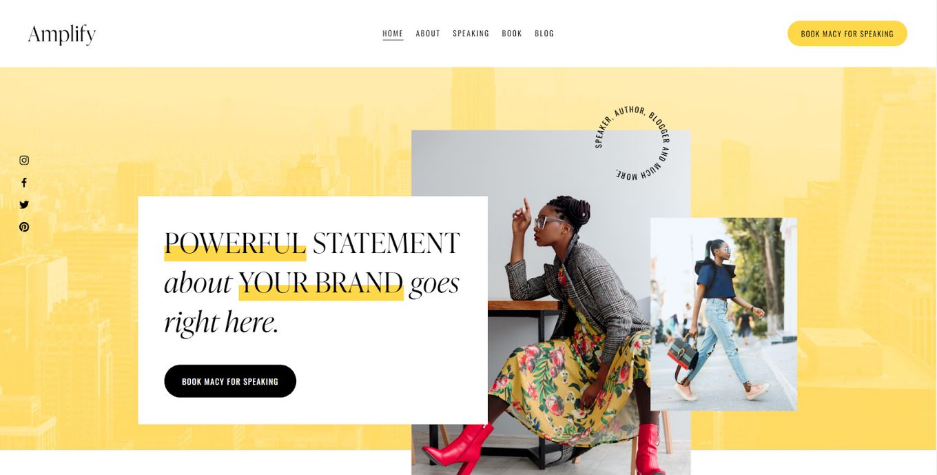 Amazing Website Template For Squarespace