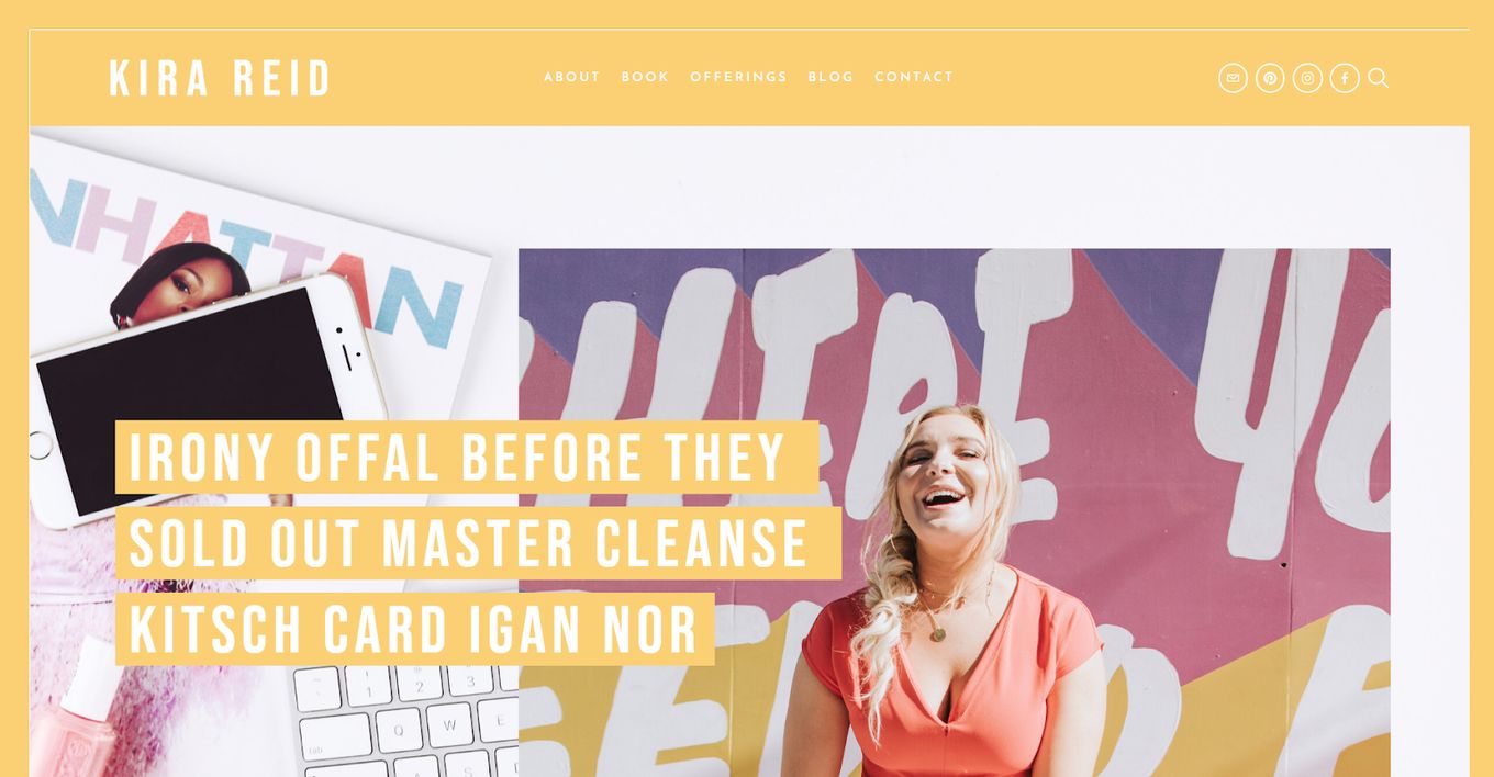 Kira Reid - The perfect Squarespace template for your site