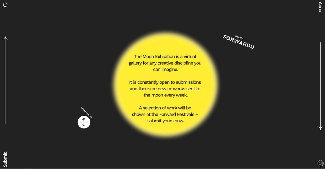 Moon Exhibition - Beautiful Gallery Exhibition Website