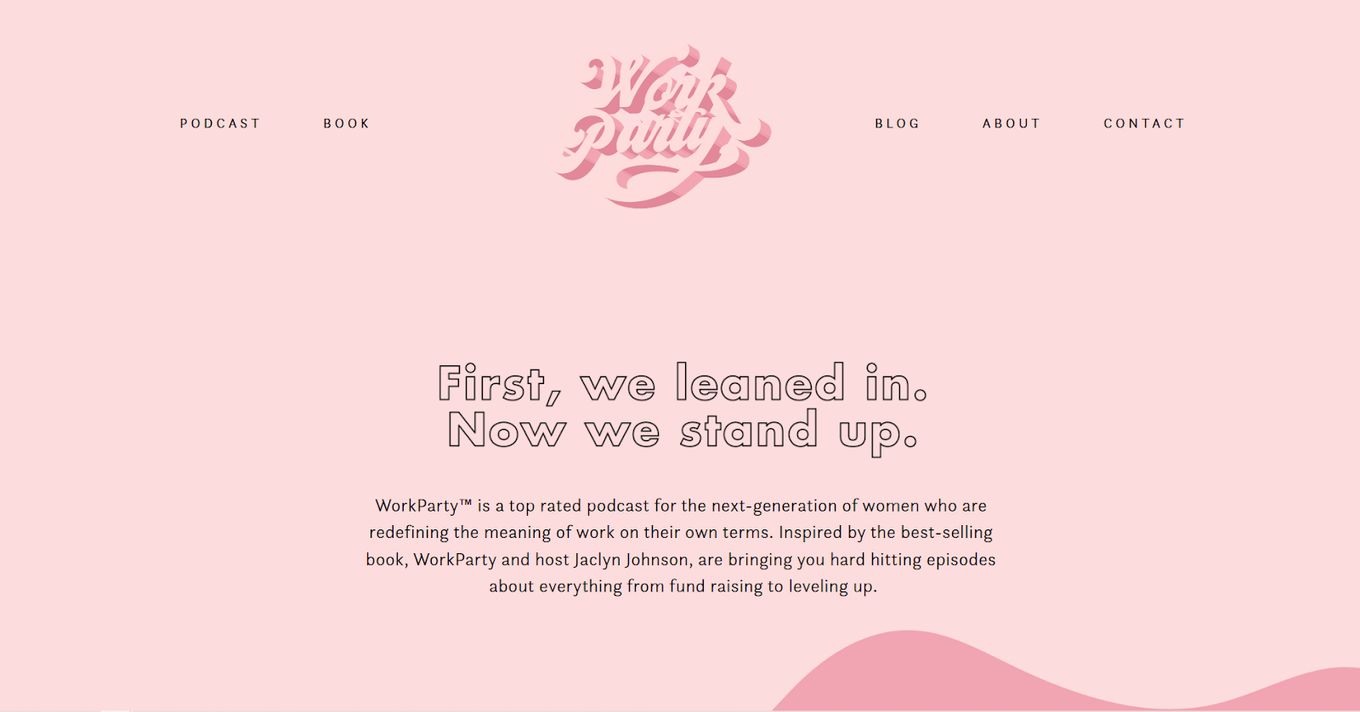 WorkParty - Example Of Website Made With Squarespace