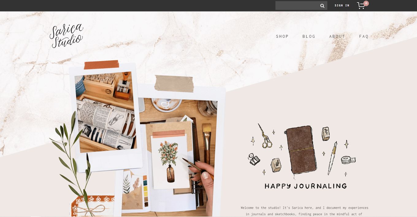 Sarica Studio - The Perfect Example Of Page Made In Squarespace