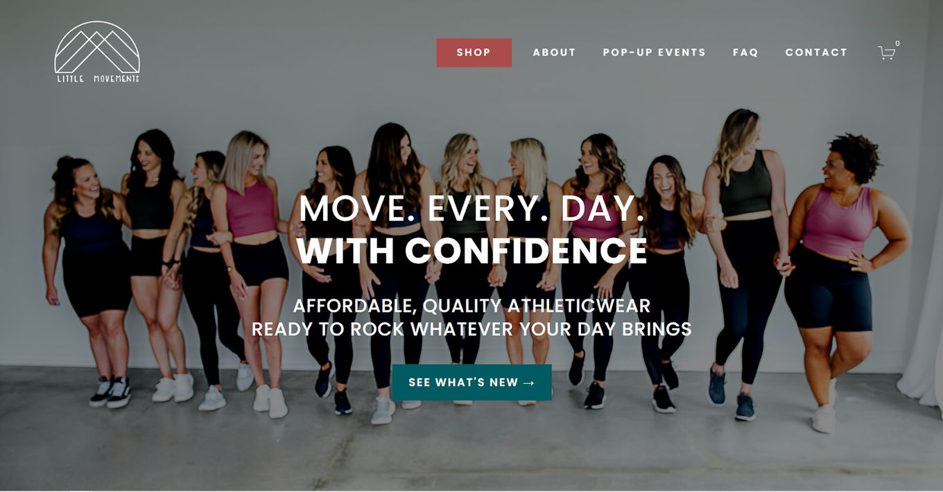 Little Movement - One of the top Squarespace website examples