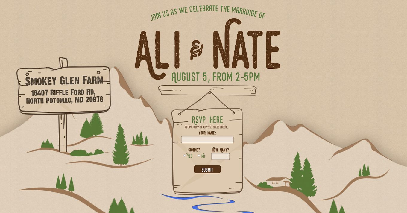 Ali & Nate - Getting Married With A Website