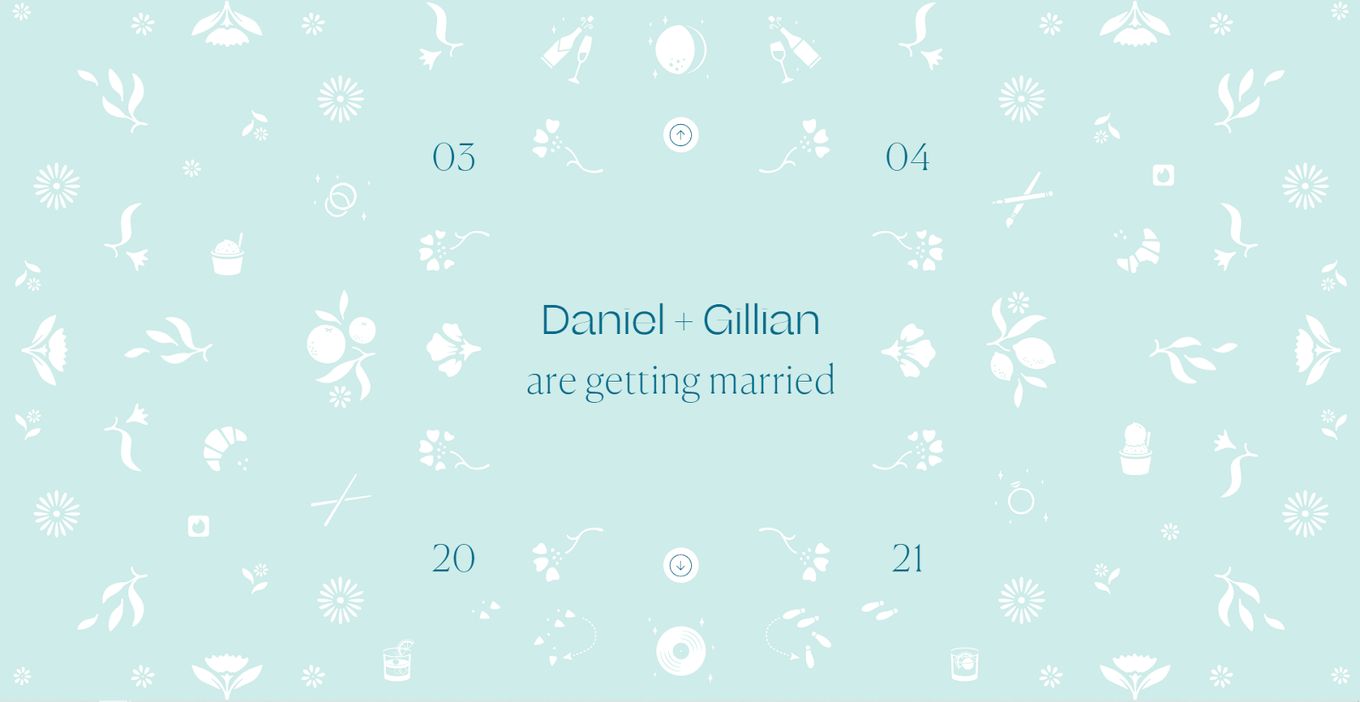 Daniel & Gillian - Getting Married With A Stunning Website Invitation