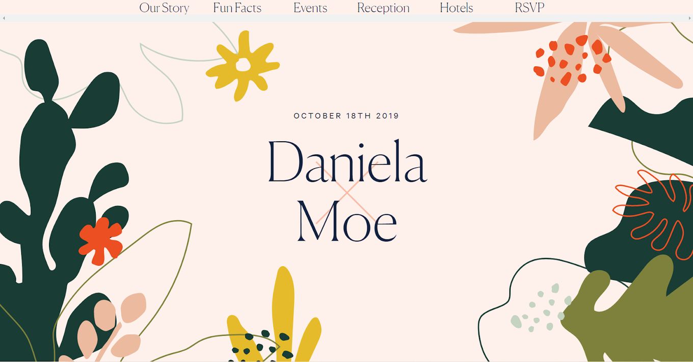 Daniella & Moe - Beautiful Wedding Website