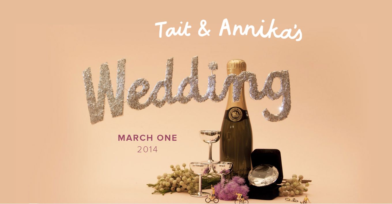 Tait & Annika’s wedding - A Simple And Beautiful Website