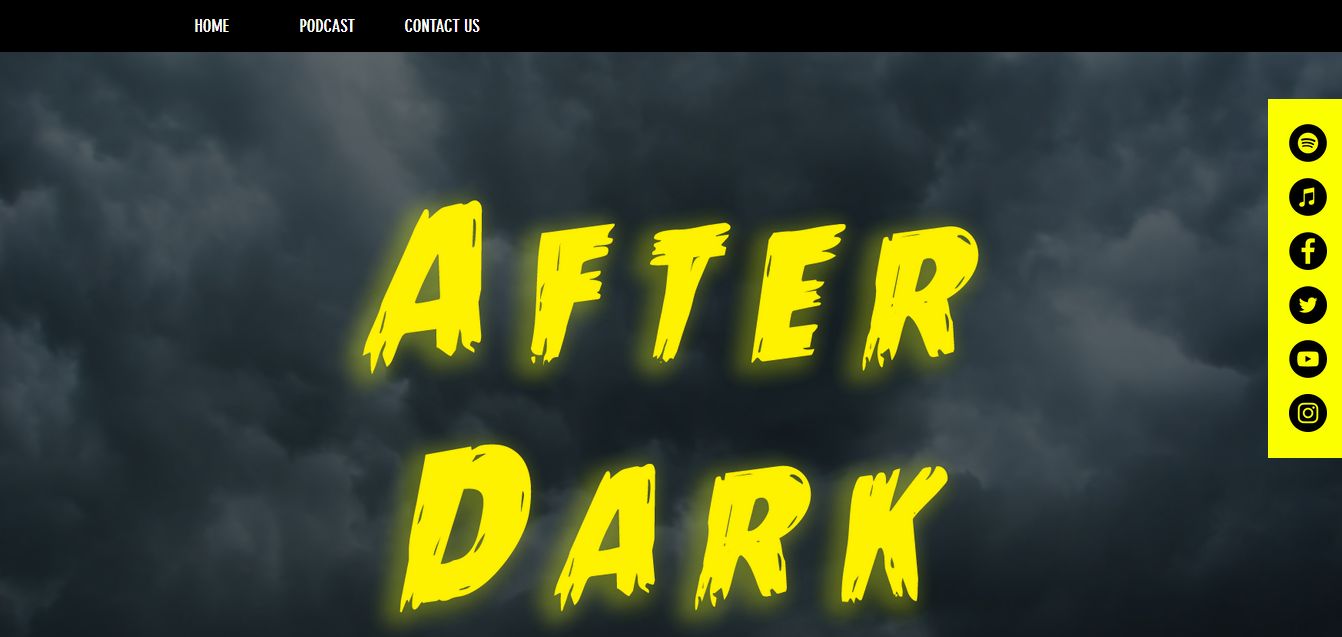 After Dark Podcast - Great Site Example