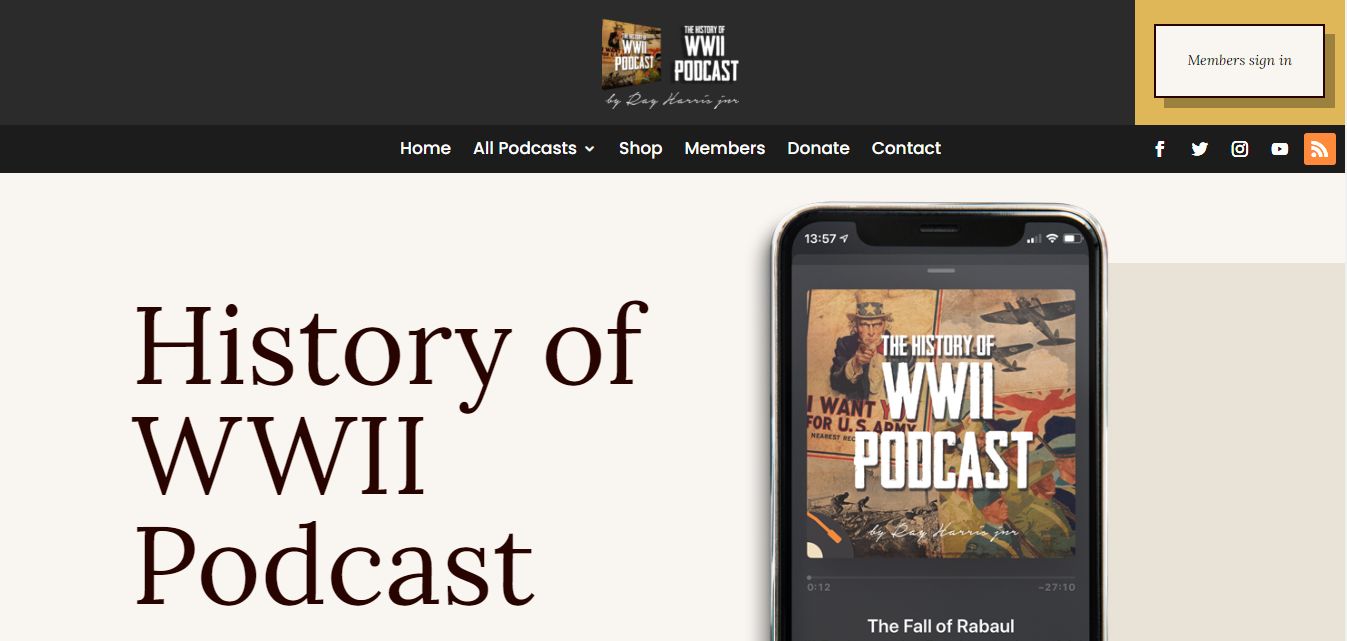 History of WWII Podcast - A Podcast Website About History