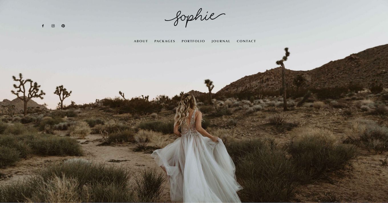 Sophie - One Of The Best Squarespace Templates For Photography