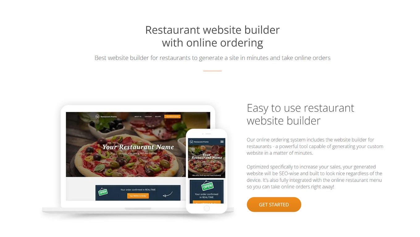 Oracle Gloria Food - One of the best website builders for restaurants