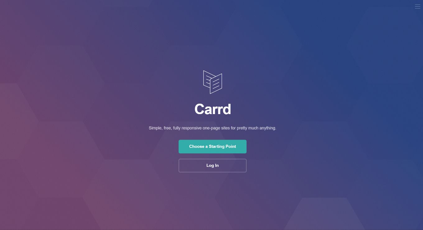 Carrd - Super Simple Restaurant Builder For Your Website