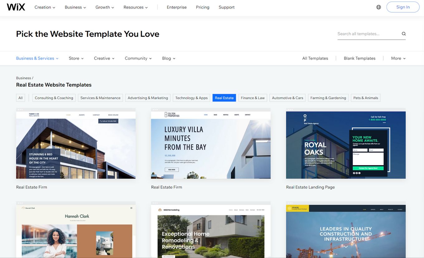 Wix - A Website Editor For Real Estate And Much More