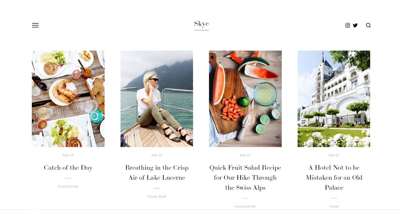 Skye - A Beautiful Template For A Squarespace Blog