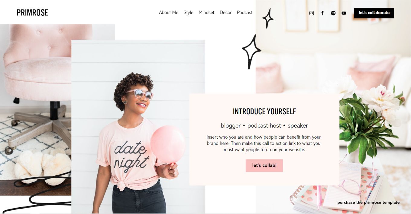 Primrose - One Of The Best Squarespace Blog Templates