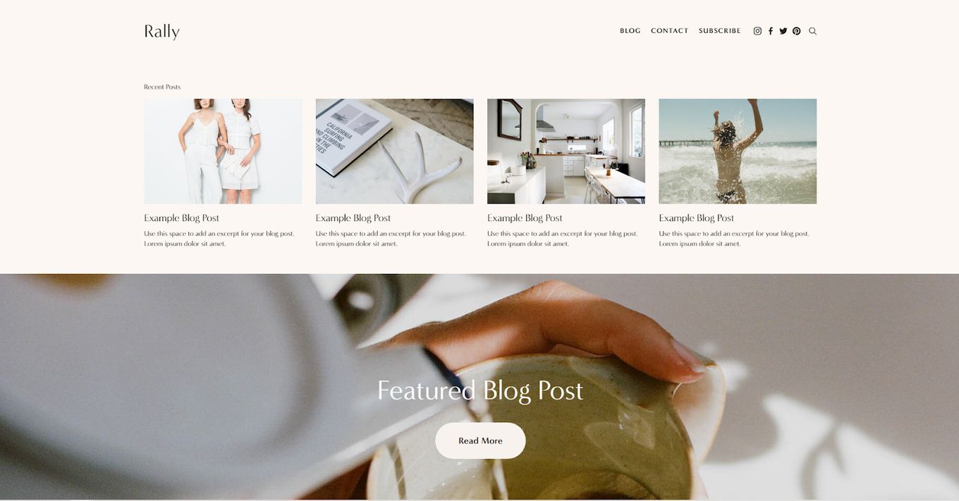 Rally - Life Style And Personal Blog Template