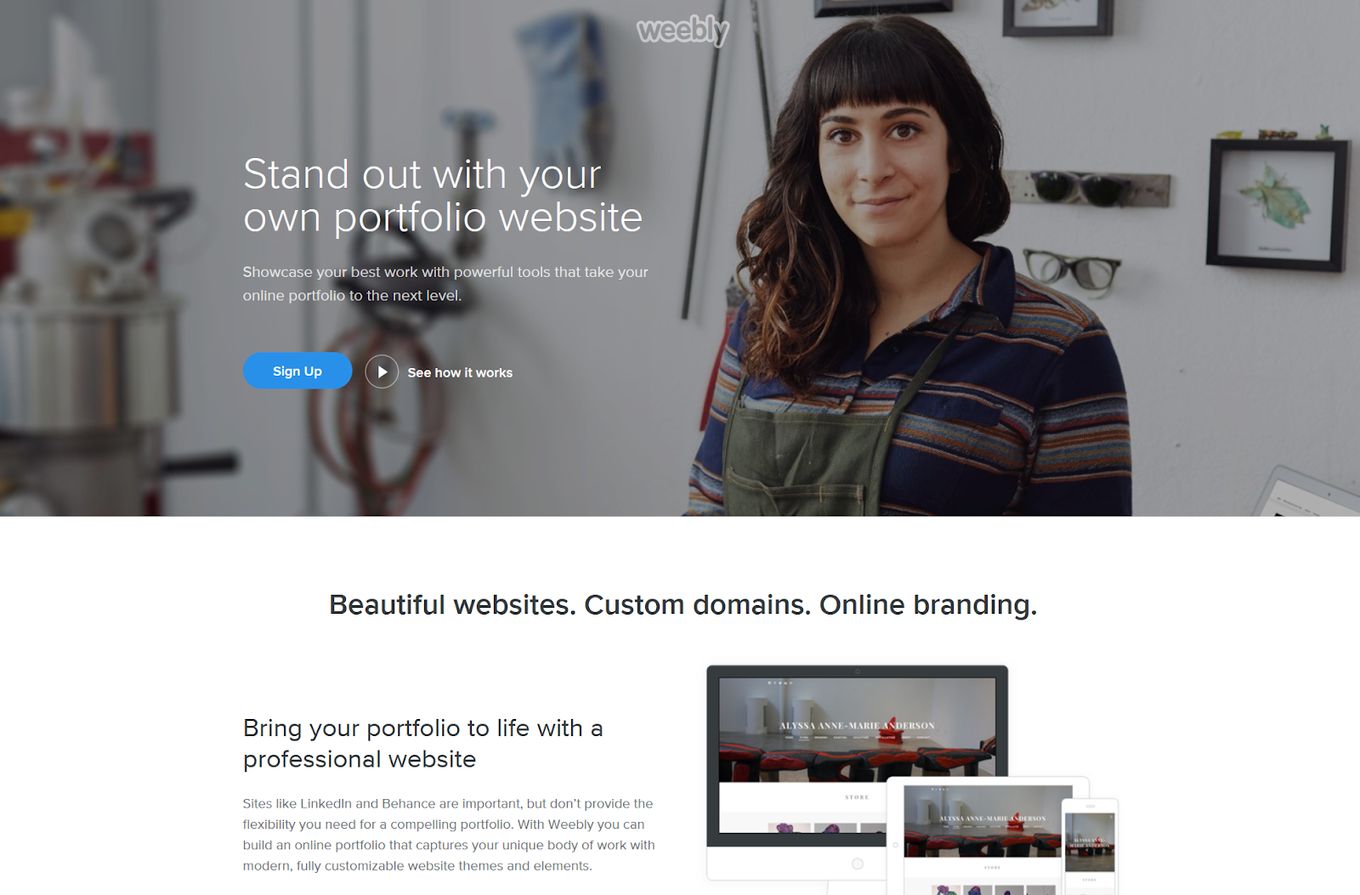 Weebly - A Top Website Builder To Create Your Portfolio