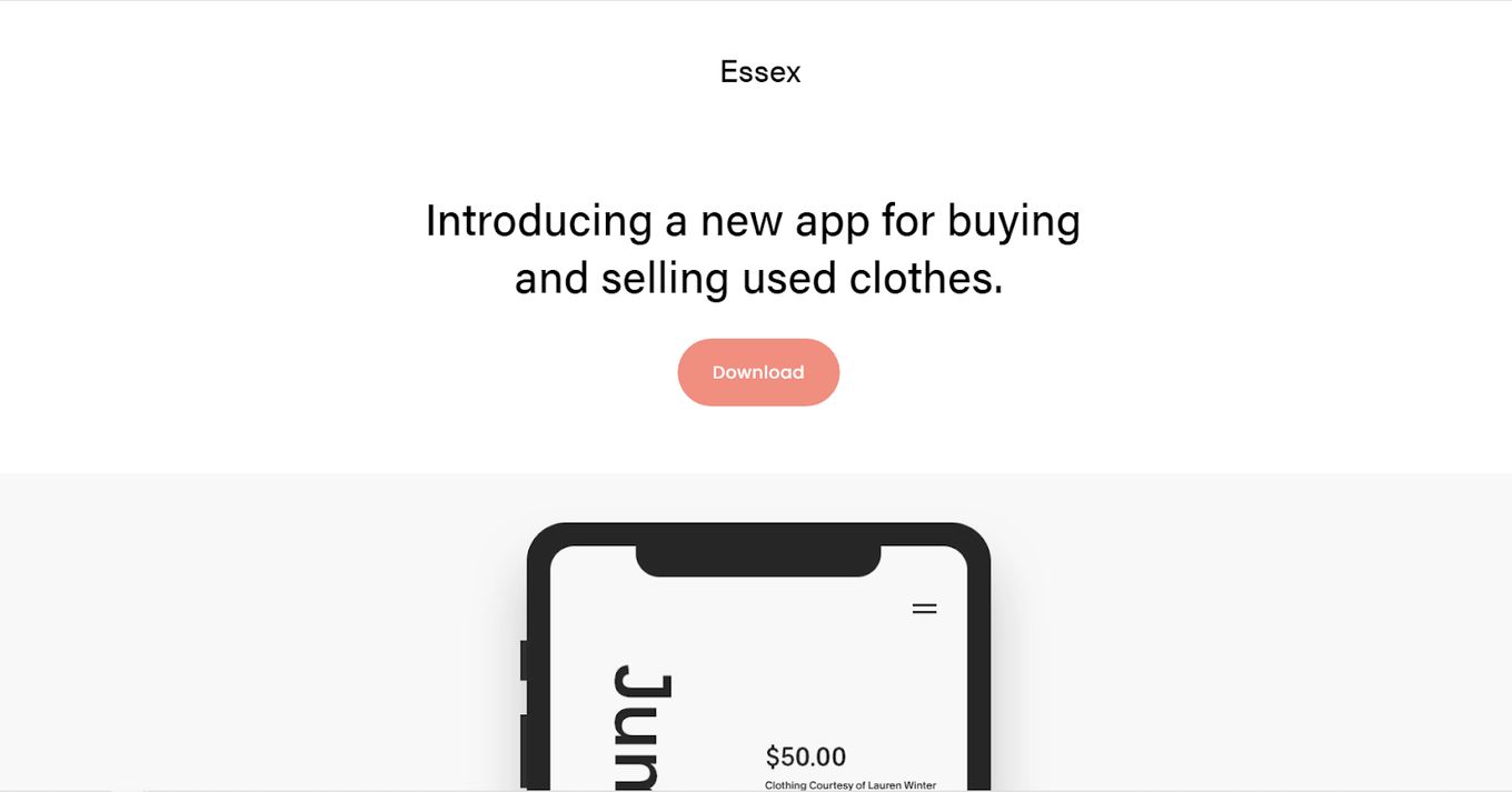 Essex - Squarespace Landing Page Template For Bloggers