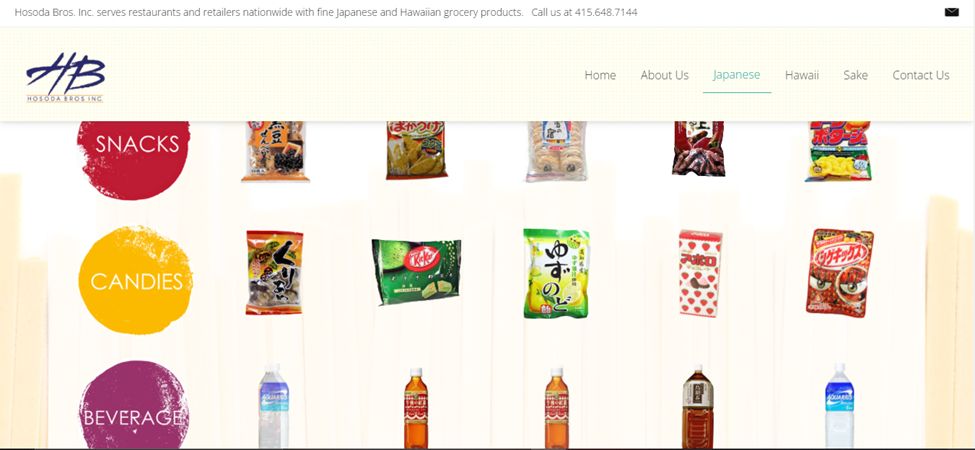 Hosoda Bros - Example Of Japanese And Hawaiian Products Website Created With Weebly