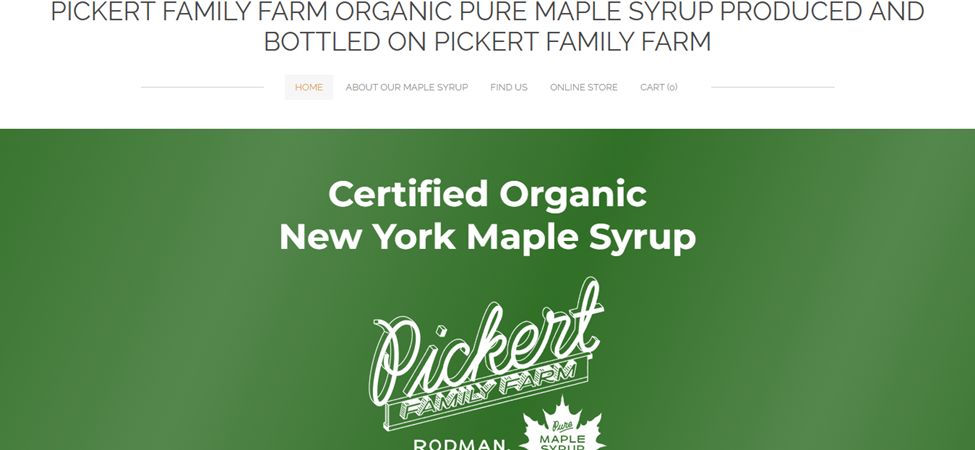 Pickert family farm - Example Of A Farm Website Built On Weebly