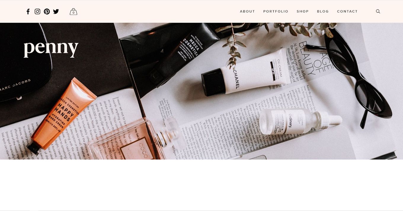 Penny - One Of The Best Paid Squarespace eCommerce Templates