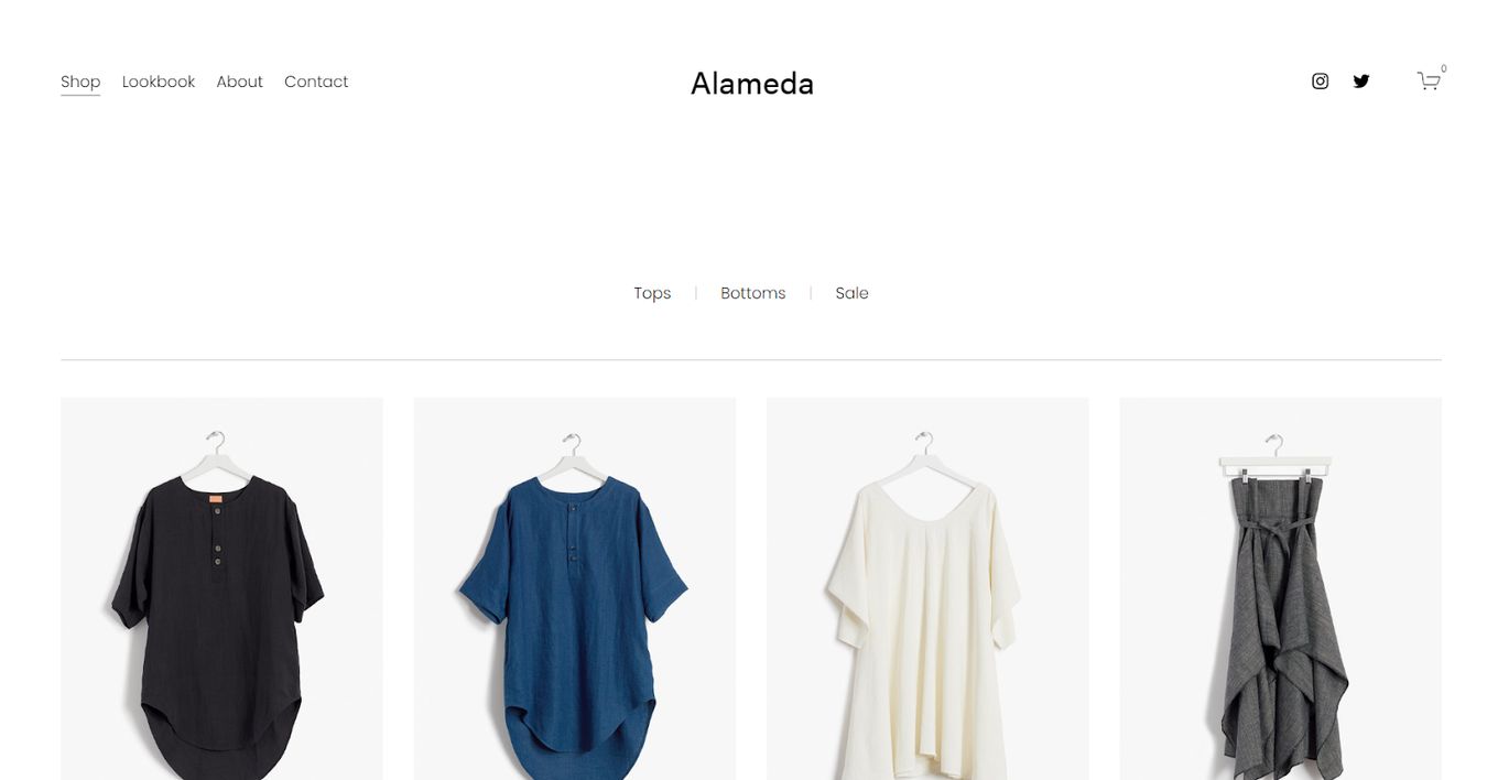 Alameda - One of the best Squarespace eCommerce Templates out there