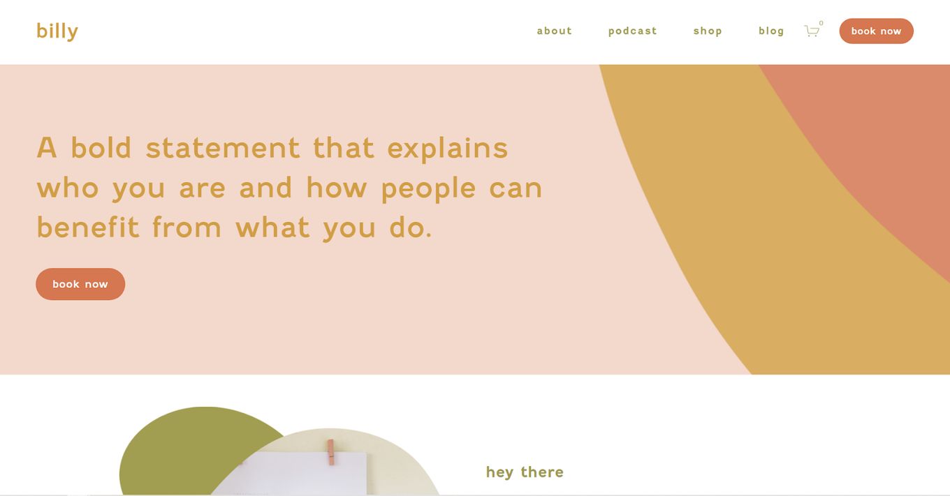 Billy - Multi-faceted Business Template For Squarespace