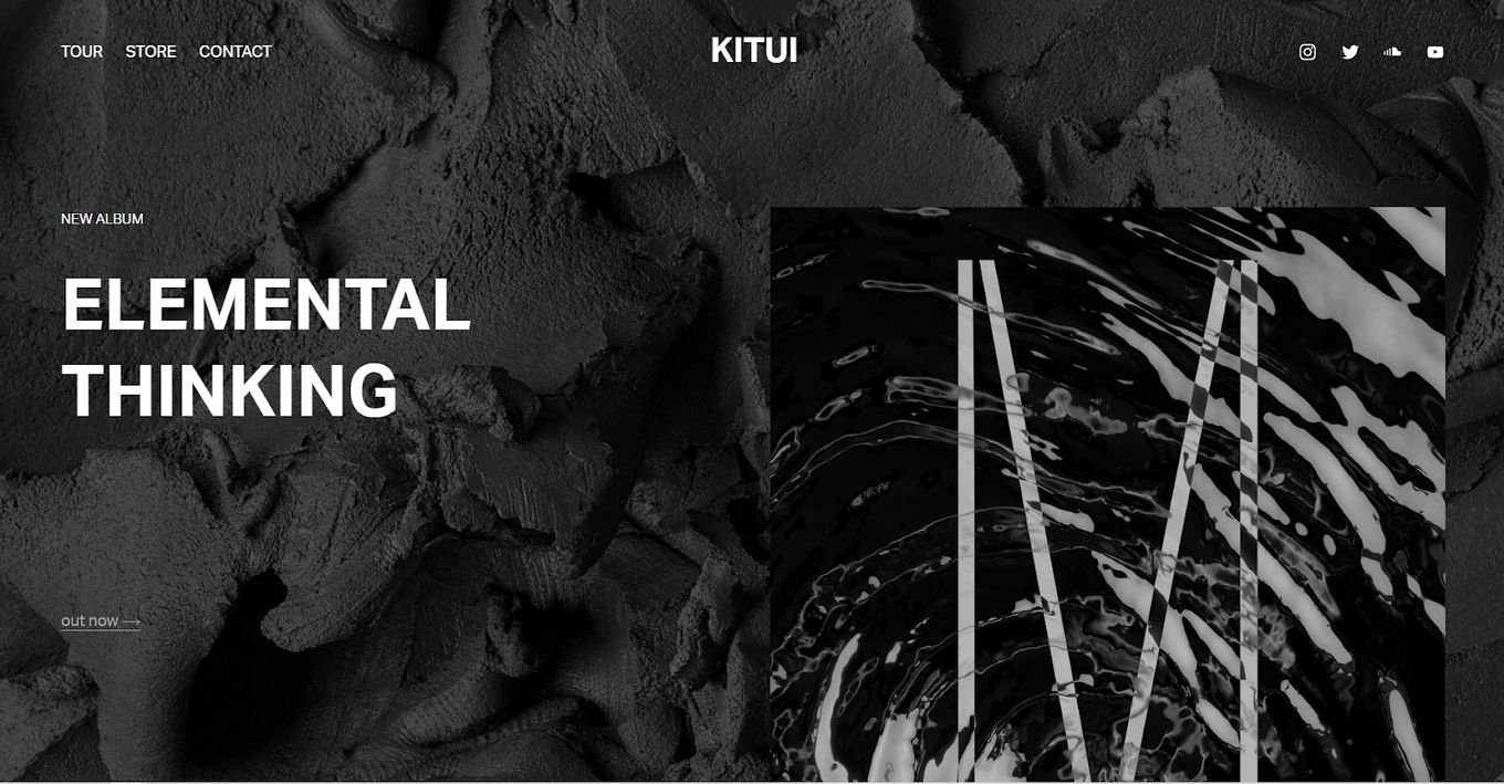 Kitui - Free Musicians Template For Squarespace