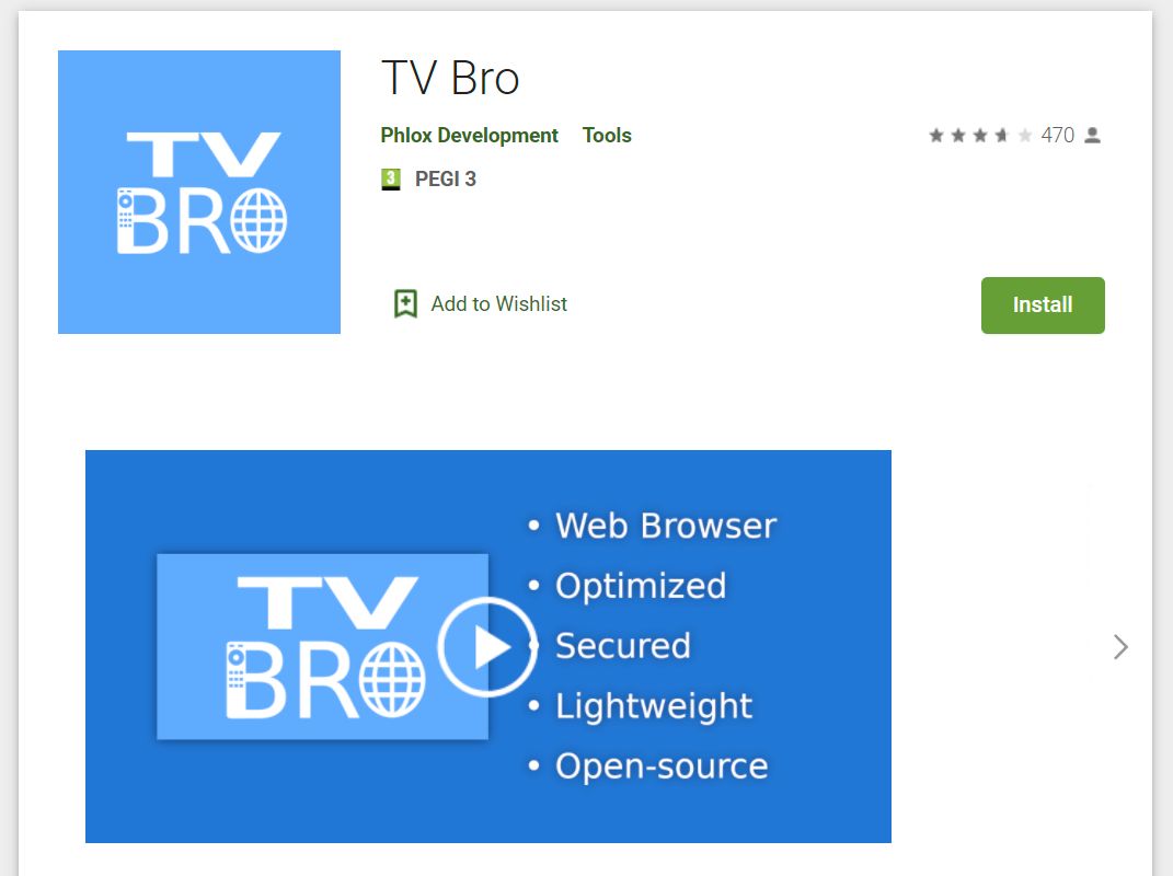 TV Bro - Web Browser App For Android