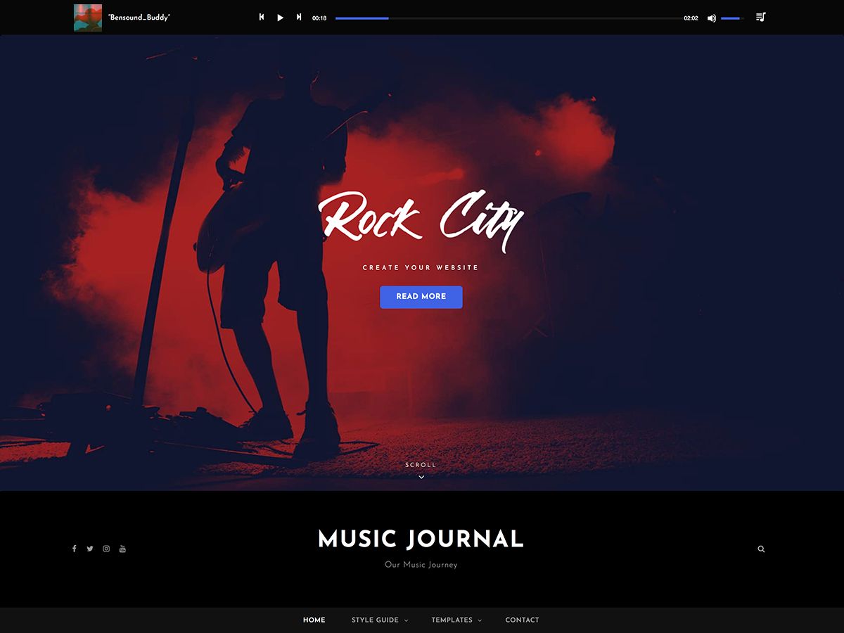 Music Journal - A Musicians Template For WordPress