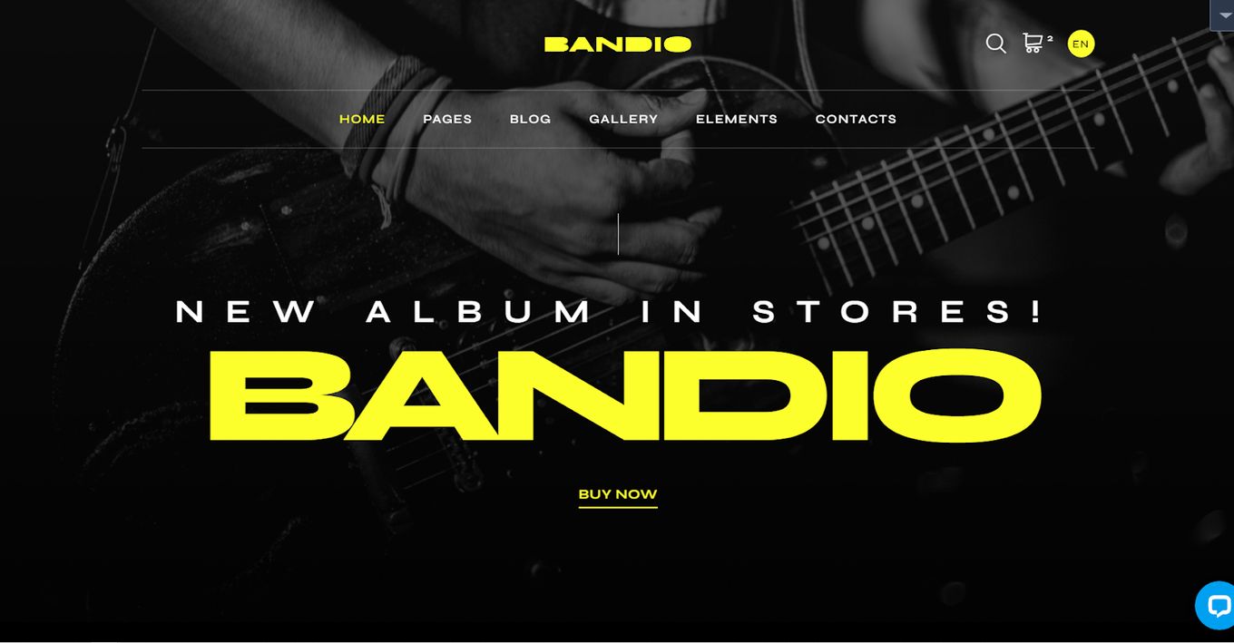 Bandio - Rock Band HTML Template