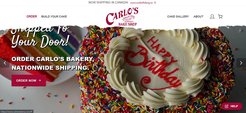 Carlo’s Bakery - A Unique Bakery Website To Get Ideas From