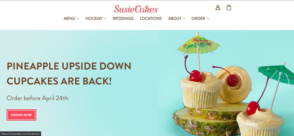 Susie Cakes - Get Inspired With This Amazing Website For An American Bakery
