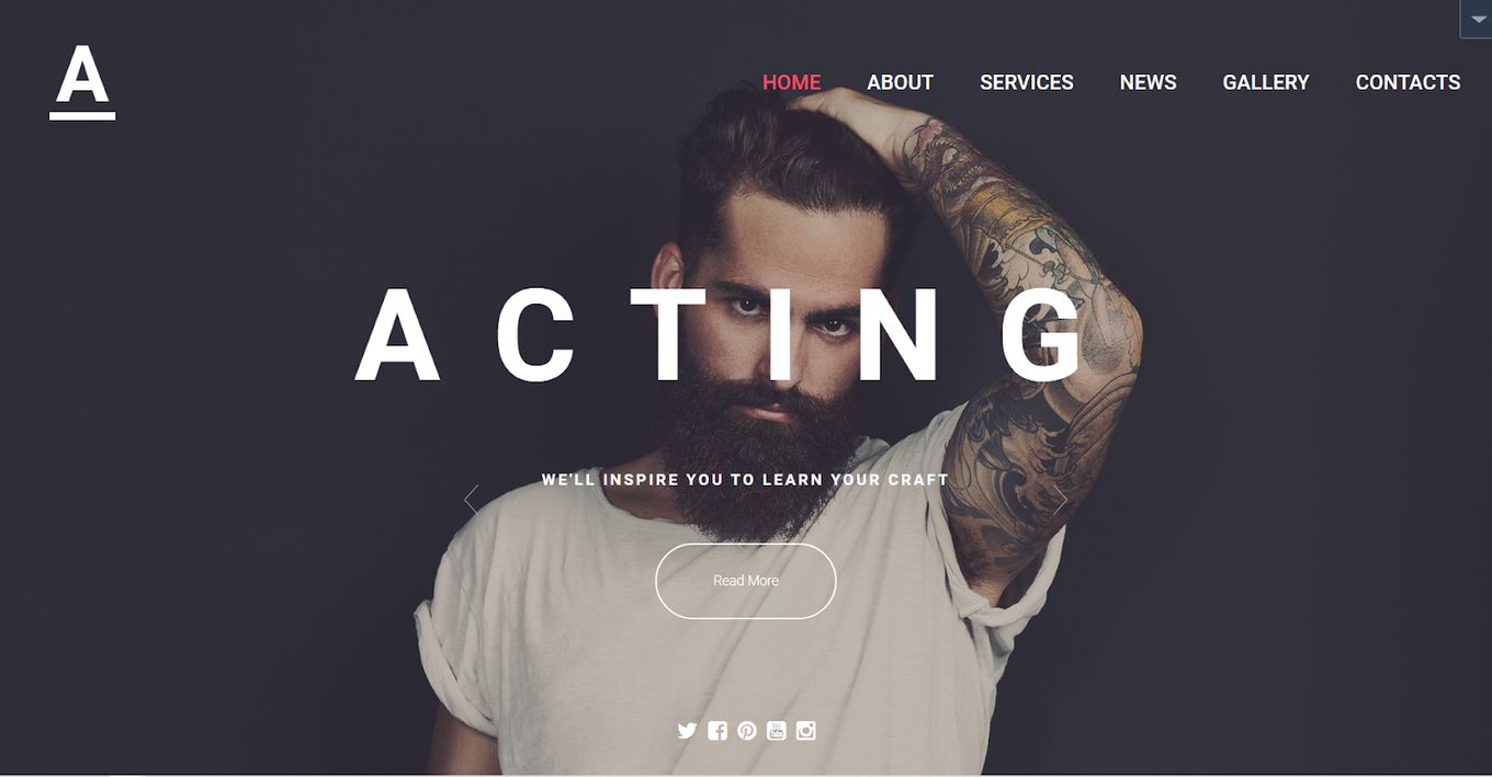 Acting Art - The Perfect Template For Your Website
