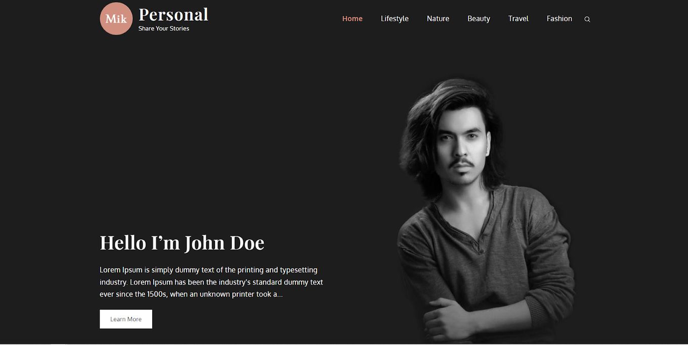 Mik Personal - WordPress Theme That Can Be Used By Actors 