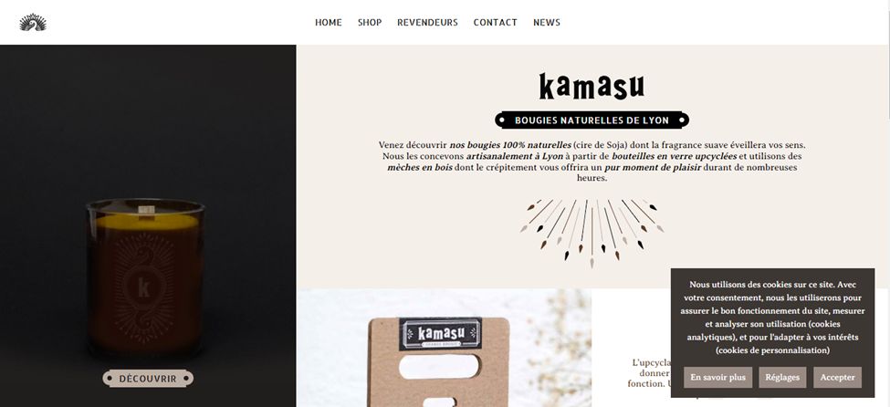 Kamasu Studio - Beautiful Website Design For Candles Website
