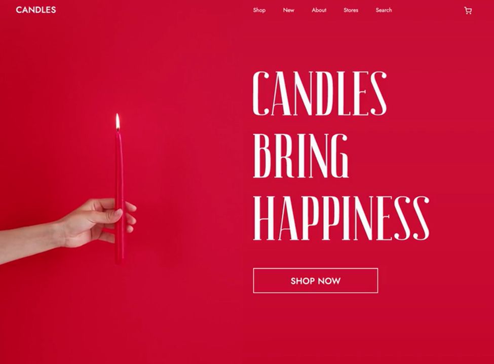 Candles - Gorgeous Candle Concept For Your Website