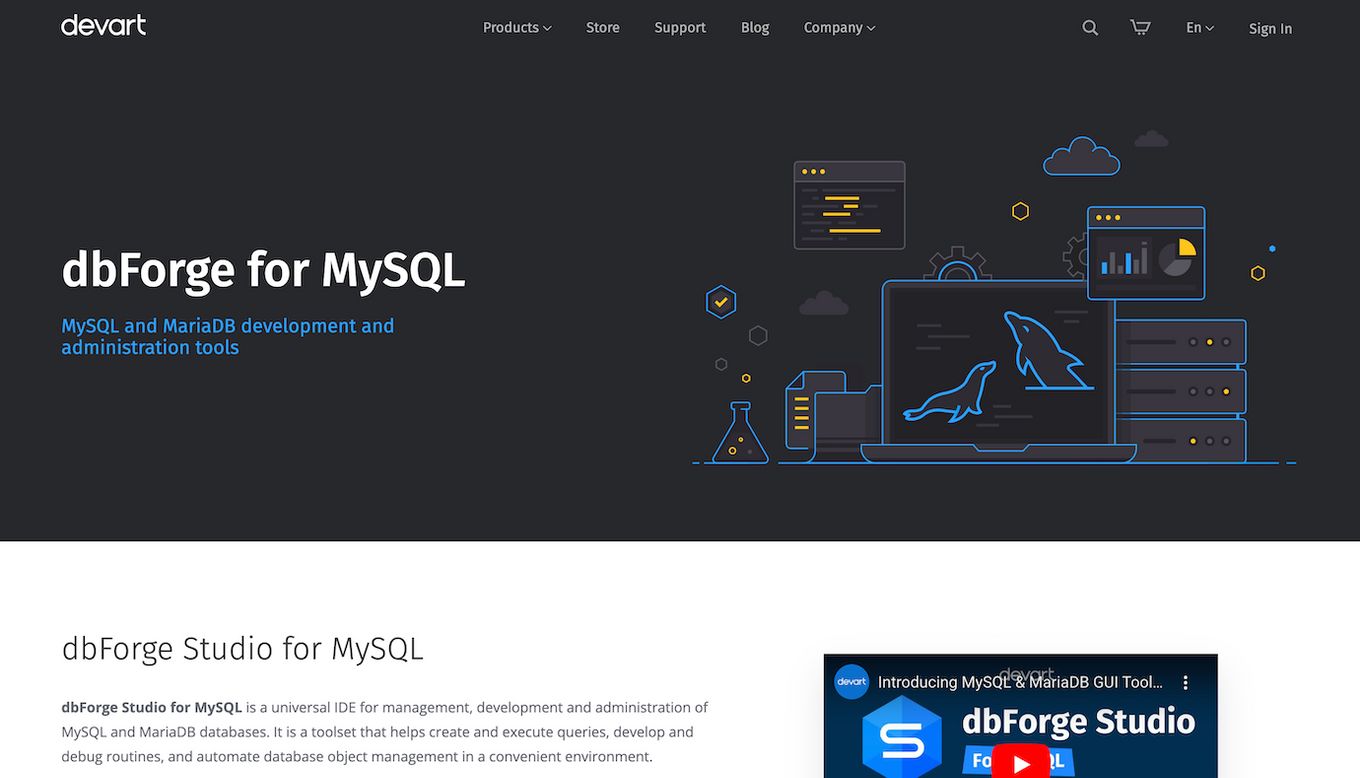 DBForge Studio dla MySQL - kompletny klient bazy danych Mac